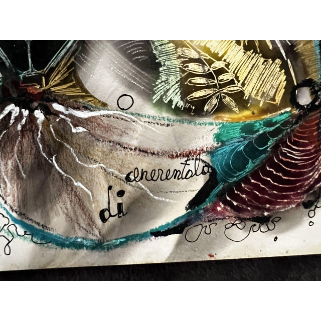 Pino La Vardera, Torremolinos, 1975, Mixed Media on Paper For Sale - Image 3 of 10