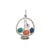 Art Deco Vintage Art Deco Charm Easter Bunny in Egg Basket Pendant Platinum Fine Jewellery For Sale - Image 3 of 4