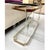 Charles Hollis Jones Vintage Charles Hollis Jones Style Clear Acrylic and Brass Console Table For Sale - Image 4 of 12