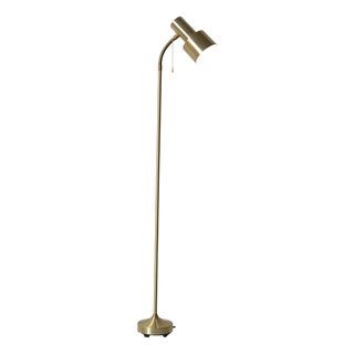 Scandinavian Golden Floor Lamp, 1960s For Sale