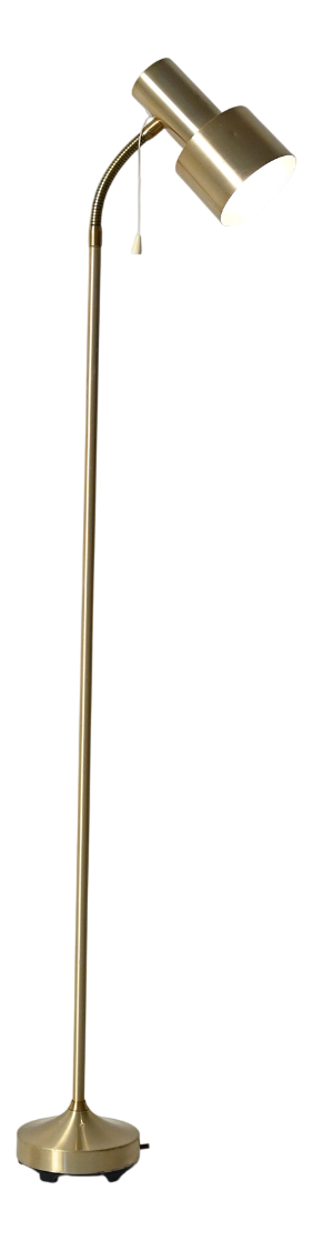 Scandinavian Golden Floor Lamp, 1960s