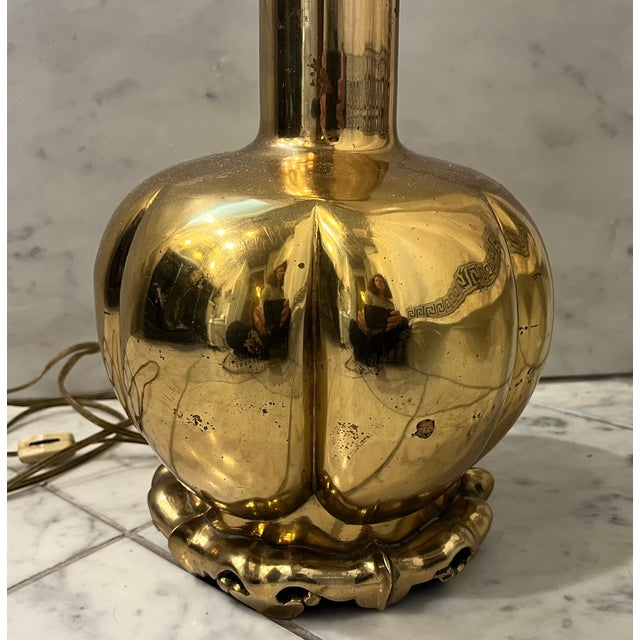 Mid 20th Century MCM Marbro Lamp With Foo Dog Design For Sale - Image 5 of 9