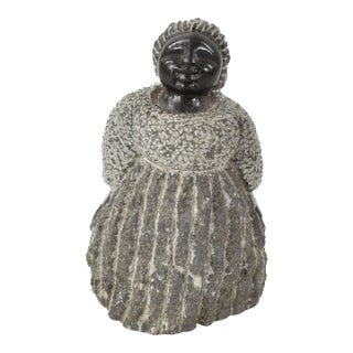 Early 20th Century Shona Stone Woman Sculpture In The Style of Colleen For Sale