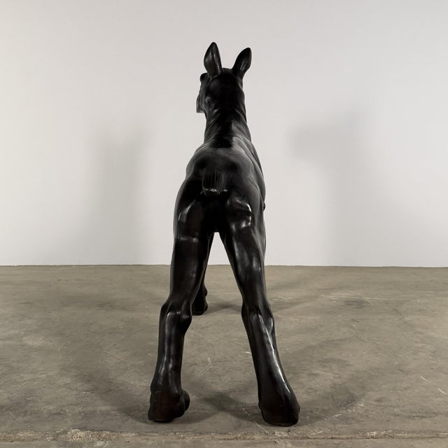 Life-Size Boxer Dog Bronze Sculpture – 42”h Contemporary Canine Statue For Sale - Image 9 of 10