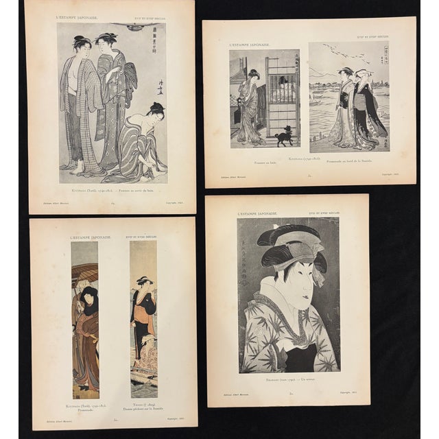 Japanese Prints by 17th & 18th Century Artists, Collected by Gaston Migeon, Louvre Museum Curator, 1923 Vol 1 For Sale - Image 13 of 18