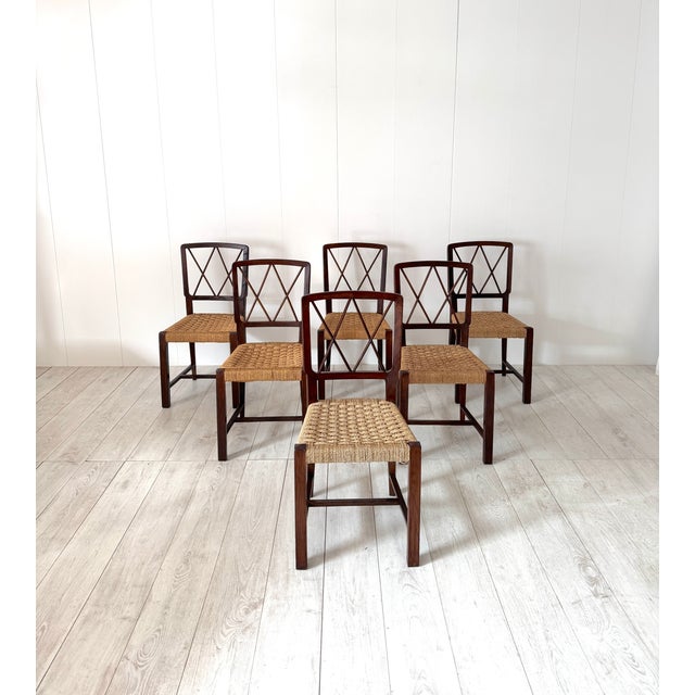 Chairs in the style of Paolo Buffa, 1950s, Set of 6 For Sale - Image 4 of 18
