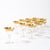 Gold Set of 12 Mid-Century Modernist Gilt Rimmed Coupe Glasses by Dorothy Thorpe For Sale - Image 8 of 16