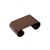 3" Brown Wood Scroll Legs Rectangular Display Stand Riser Easel For Sale - Image 4 of 5