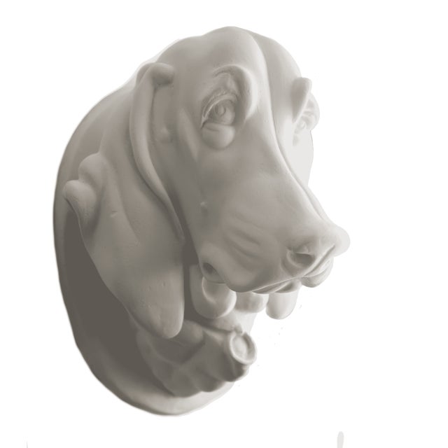 Dog Bust In Plaster Chairish