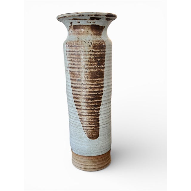 1970s Mid-Century American Studio Stoneware Vase and Vessel Set of 5 For Sale - Image 5 of 15