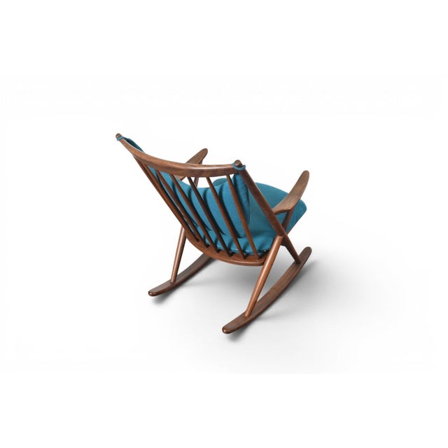 Mid 20th Century Attributed to Frank Reenskaug Model 182 Rocking Chair in Solid Afromosia For Sale In San Francisco - Image 6 of 10