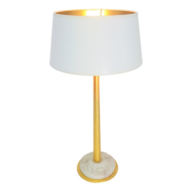 Regency Gold Table Lamp by Giulia Mangani, 1970s For Sale