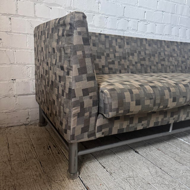 Knoll 1990s Ettore Sottsass for Knoll Eastside Three Seat Sofa For Sale - Image 4 of 12