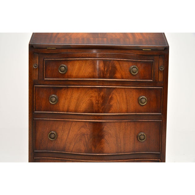 Vintage Georgian Secretaire, 1950s For Sale - Image 9 of 11