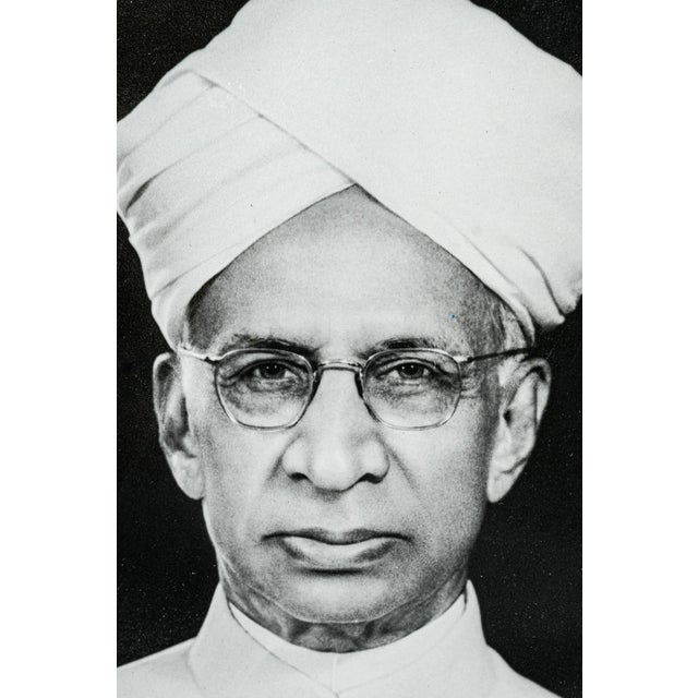 1960s 1960s Rare Signed Presentation Vintage Photograph Second President of India Silver Picture Photo Frame For Sale - Image 5 of 13