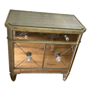 1960s Mirrored Commode Regency Hollywood Style