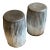 Late 20th Century Vintage Metal Garden Stools, A Pair For Sale