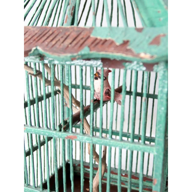 Antique Wooden Bird Cage For Sale - Image 12 of 13