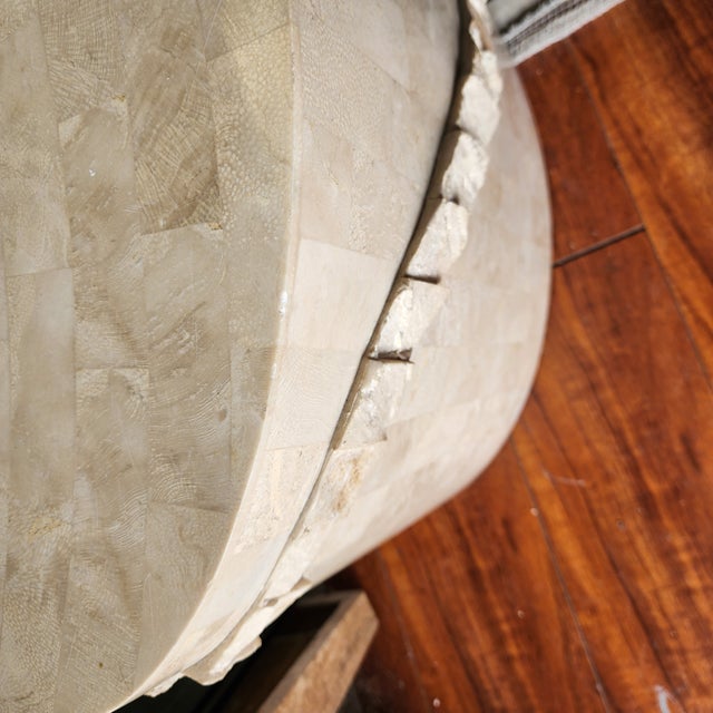 Maitland Smith Tessellated Stone Sculptural Coffee Side Table For Sale - Image 12 of 12