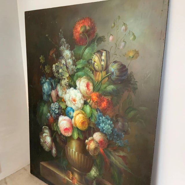 Wood Vibrant Dutch Still Life Painting on Board For Sale - Image 7 of 9