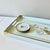 Mid 20th Century Mid 20th Century Lacquered Coastal Seashell Print Tray and Coaster Set For Sale - Image 5 of 9