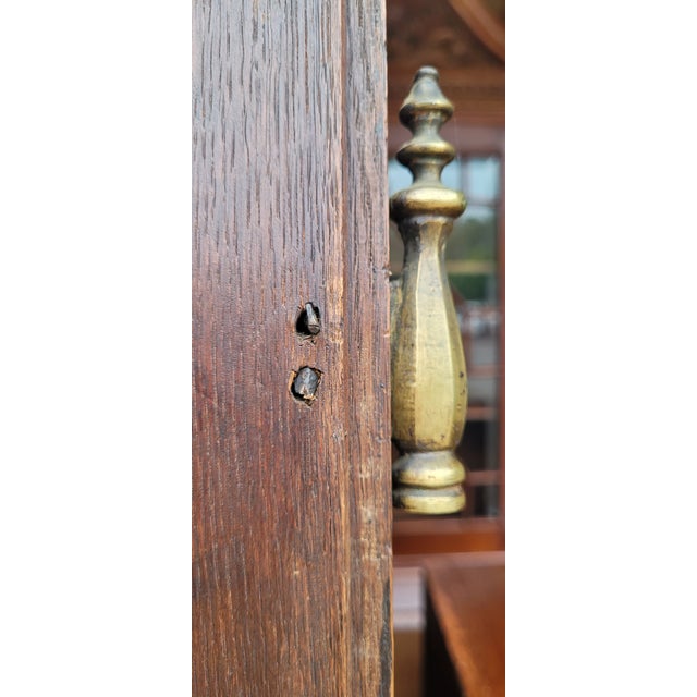 French Country A Pair of French Oak Antique Intetior Doors For Sale - Image 3 of 11