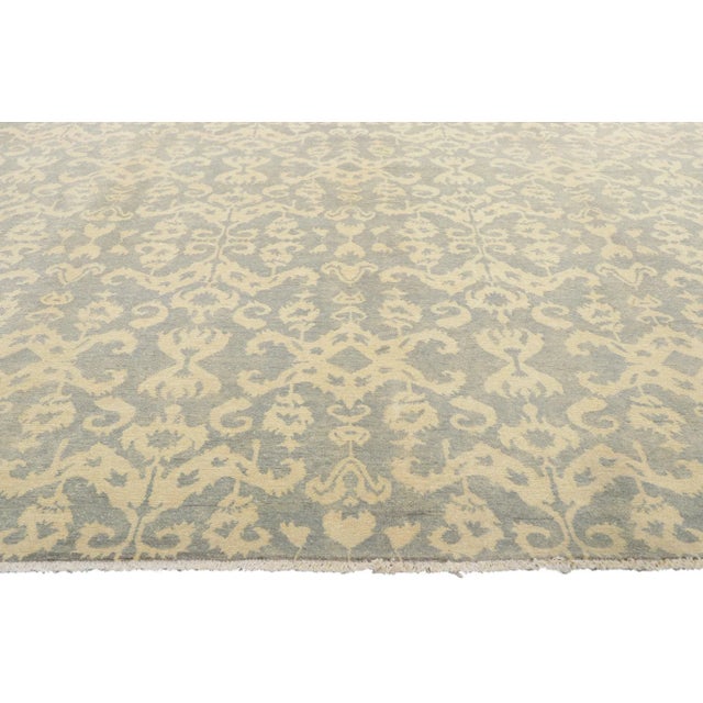 Vintage Modern Ikat Rug - 08'00 X 10'02 For Sale - Image 4 of 10