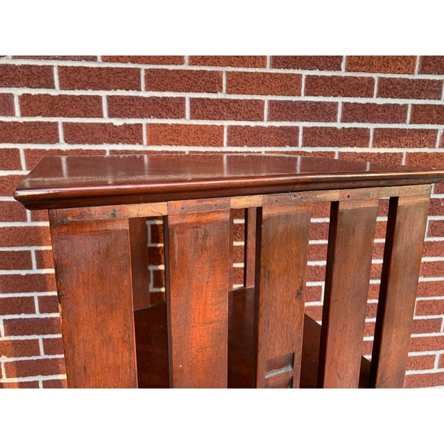 Early 20th Century Early 20th Century Victorian Revolving Bookcase Table For Sale - Image 5 of 10