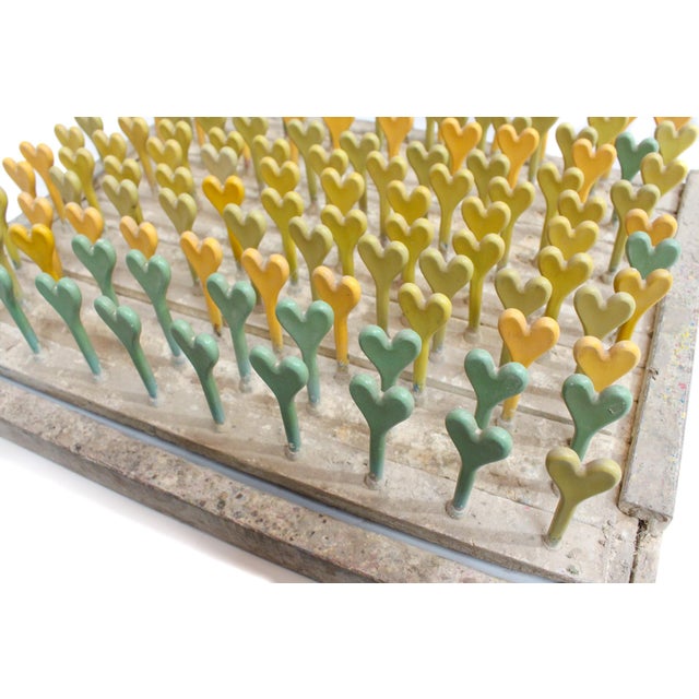 Vintage Heart Balloon Molds. Unique wall art - Industrial factory salvage used to create extraordinary texture and a...