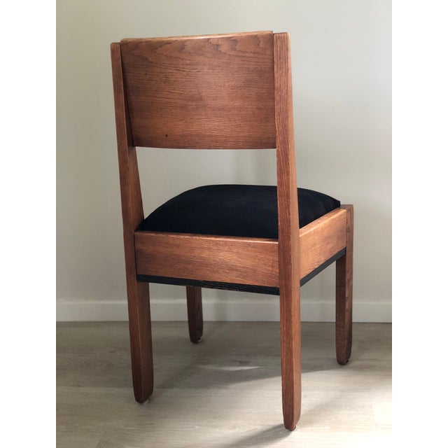 Art Deco Art Deco Oak Dining Chair by j.a. Muntendam for l.o.v. Oosterbeek, 1920s For Sale - Image 3 of 12