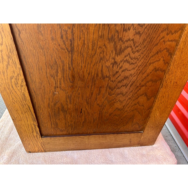 Antique Quarter -Sawn Oak Four Drawres File Cabinet For Sale In San Francisco - Image 6 of 15