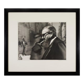 Michael Spano - Man With Cigar, 1986 Signed Solarized Gelatin Silver 2/25 For Sale