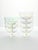1970s 7 Lustre Iridescent Rainbow Pearl Optic Coupe Champagne Glasses For Sale - Image 4 of 7