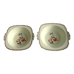 Art Deco Poppy Serving Bowls - Set of 3