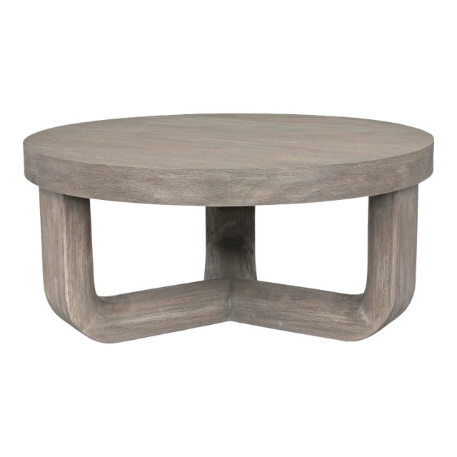NOIR Joel Coffee Table in Distressed Grey For Sale