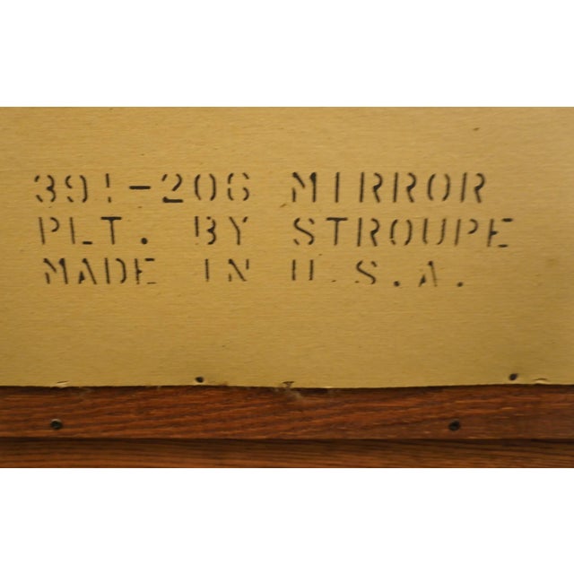 Lexington Furniture Victorian Sampler Collection Quarter Sawn Oak 49" Mirror 391-206 For Sale In Kansas City - Image 6 of 7