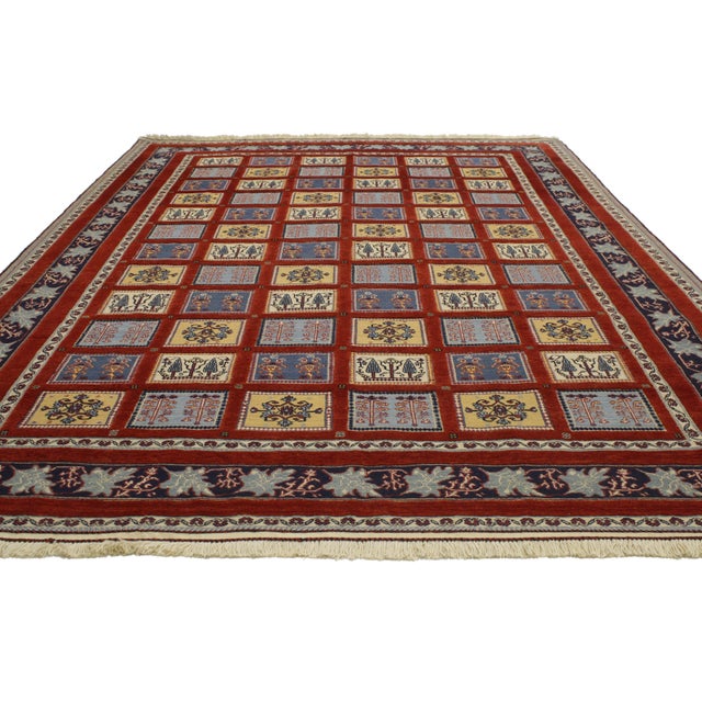 Indian Vintage Indian Gabbeh Rug, 06'07 X 09'10 For Sale - Image 3 of 6