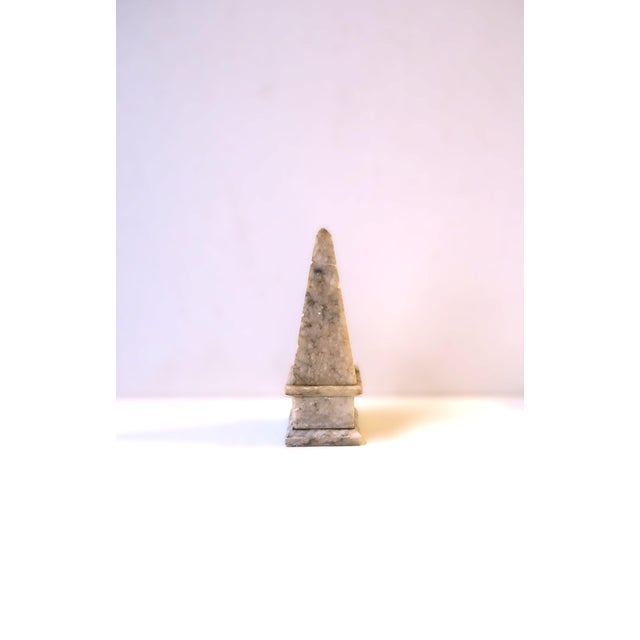 Italian Alabaster Marble Obelisk, Circa Early 20th Century For Sale - Image 9 of 16