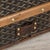 Antique 20th Century Courier Trunk in Chevron Canvas from Goyard, France, 1900s For Sale - Image 10 of 18