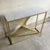 Metal Sculptural Console Table in Gilt Metal with Carrara White Marble Top, 1990s For Sale - Image 7 of 9