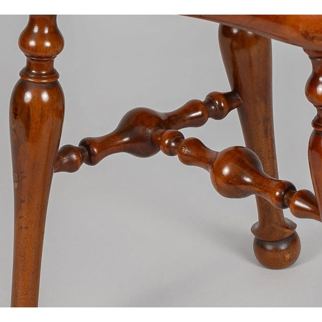 Wood Mid 19th Century Mahogany Saddle Seat Stool For Sale - Image 7 of 9