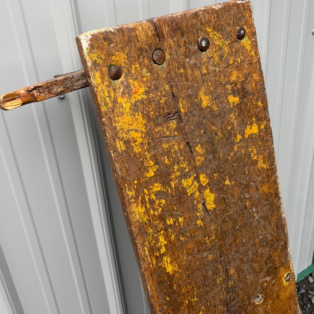 Antique 19th Century Sicilian Horse Wagon or Carriage Side Panel Piece in Coloured Carved For Sale - Image 9 of 9