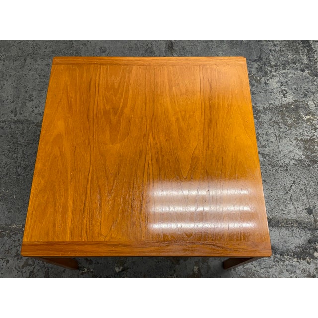 Mid 20th Century Norwegian Square Side Table, Mid 20th Century For Sale - Image 5 of 12