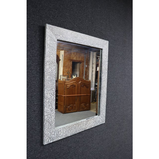Olde Good Things "Pebbles" Reclaimed Zinc Framed Wall Mirror For Sale - Image 4 of 13