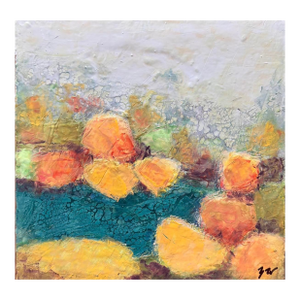 "Was It Even Real" Original Mixed-Media Abstract on Panel by Zac Woodiel
