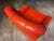 Mid 20th Century Vintage 1950s Midcentury Modern Pontiac Chair Co for Montgomery Ward Orange Swivel Rocking Chair For Sale - Image 5 of 10