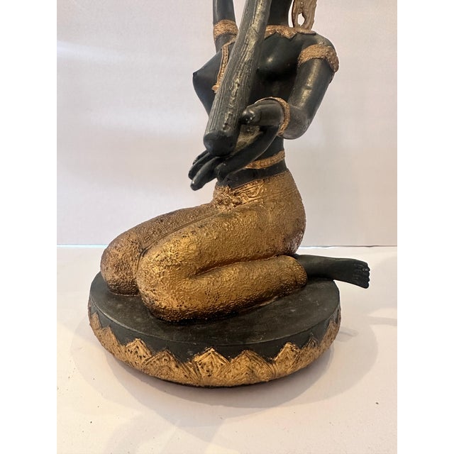 Black 1970s Kneeling Female Sculpture For Sale - Image 8 of 9