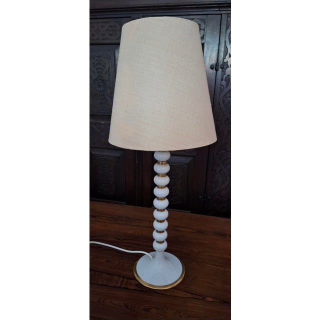 Mid-Century Modern Mid-Century Italian Table Lamp with Stacked Spheres, 1970s For Sale - Image 3 of 16