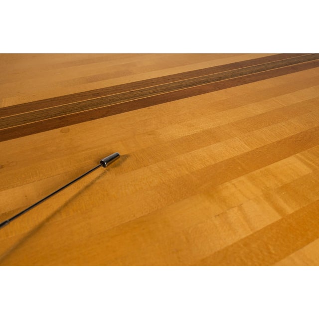 Tan Modern Multi-Wood 3-Piece "Puzzle Table" in Solid Maple by David Levy Creations, Usa, C. 1990's For Sale - Image 8 of 12