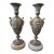 Antique Louis XVI Style Museum Champleve Vases- a Pair For Sale